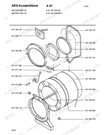 Взрыв-схема стиральной машины Matura MATURA 7600 CD - Схема узла Section2